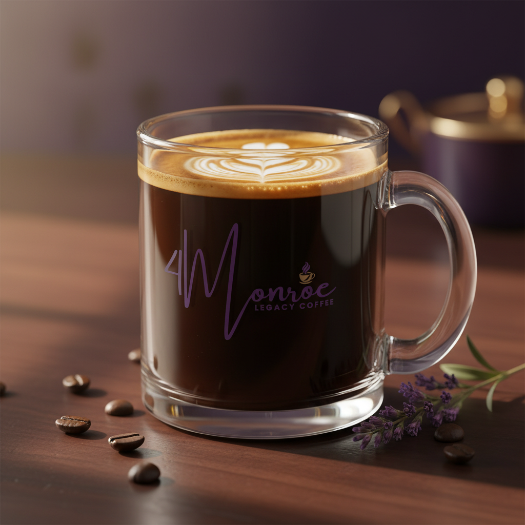 4Monroe Glass Mug Lifestyle Shot